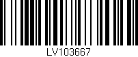 Código de barras (EAN, GTIN, SKU, ISBN): 'LV103667'