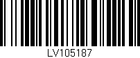 Código de barras (EAN, GTIN, SKU, ISBN): 'LV105187'