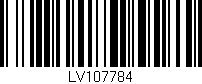 Código de barras (EAN, GTIN, SKU, ISBN): 'LV107784'