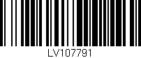 Código de barras (EAN, GTIN, SKU, ISBN): 'LV107791'