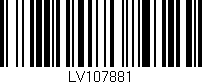 Código de barras (EAN, GTIN, SKU, ISBN): 'LV107881'