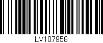 Código de barras (EAN, GTIN, SKU, ISBN): 'LV107958'