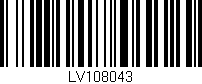 Código de barras (EAN, GTIN, SKU, ISBN): 'LV108043'