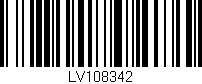 Código de barras (EAN, GTIN, SKU, ISBN): 'LV108342'