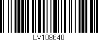 Código de barras (EAN, GTIN, SKU, ISBN): 'LV108640'