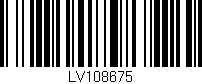 Código de barras (EAN, GTIN, SKU, ISBN): 'LV108675'