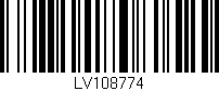 Código de barras (EAN, GTIN, SKU, ISBN): 'LV108774'