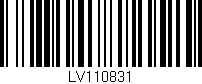Código de barras (EAN, GTIN, SKU, ISBN): 'LV110831'