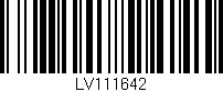 Código de barras (EAN, GTIN, SKU, ISBN): 'LV111642'