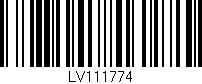 Código de barras (EAN, GTIN, SKU, ISBN): 'LV111774'
