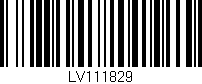 Código de barras (EAN, GTIN, SKU, ISBN): 'LV111829'