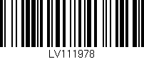 Código de barras (EAN, GTIN, SKU, ISBN): 'LV111978'