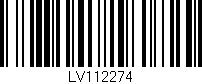 Código de barras (EAN, GTIN, SKU, ISBN): 'LV112274'