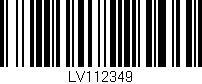 Código de barras (EAN, GTIN, SKU, ISBN): 'LV112349'