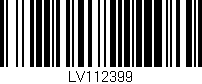 Código de barras (EAN, GTIN, SKU, ISBN): 'LV112399'