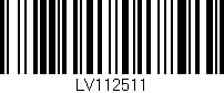 Código de barras (EAN, GTIN, SKU, ISBN): 'LV112511'