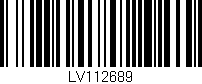 Código de barras (EAN, GTIN, SKU, ISBN): 'LV112689'