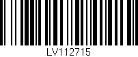 Código de barras (EAN, GTIN, SKU, ISBN): 'LV112715'
