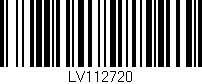 Código de barras (EAN, GTIN, SKU, ISBN): 'LV112720'