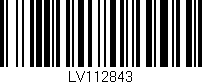 Código de barras (EAN, GTIN, SKU, ISBN): 'LV112843'