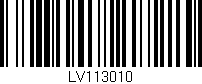 Código de barras (EAN, GTIN, SKU, ISBN): 'LV113010'
