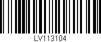 Código de barras (EAN, GTIN, SKU, ISBN): 'LV113104'