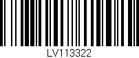 Código de barras (EAN, GTIN, SKU, ISBN): 'LV113322'