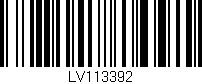 Código de barras (EAN, GTIN, SKU, ISBN): 'LV113392'