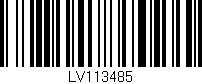Código de barras (EAN, GTIN, SKU, ISBN): 'LV113485'