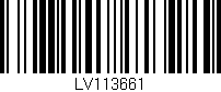 Código de barras (EAN, GTIN, SKU, ISBN): 'LV113661'