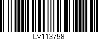 Código de barras (EAN, GTIN, SKU, ISBN): 'LV113798'