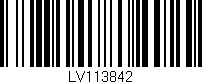 Código de barras (EAN, GTIN, SKU, ISBN): 'LV113842'
