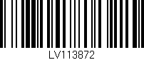 Código de barras (EAN, GTIN, SKU, ISBN): 'LV113872'