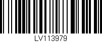 Código de barras (EAN, GTIN, SKU, ISBN): 'LV113979'