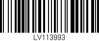 Código de barras (EAN, GTIN, SKU, ISBN): 'LV113993'
