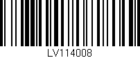 Código de barras (EAN, GTIN, SKU, ISBN): 'LV114008'
