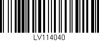 Código de barras (EAN, GTIN, SKU, ISBN): 'LV114040'