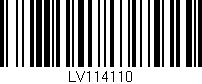 Código de barras (EAN, GTIN, SKU, ISBN): 'LV114110'