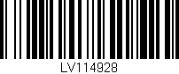 Código de barras (EAN, GTIN, SKU, ISBN): 'LV114928'
