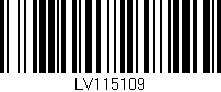 Código de barras (EAN, GTIN, SKU, ISBN): 'LV115109'