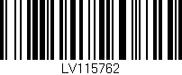 Código de barras (EAN, GTIN, SKU, ISBN): 'LV115762'