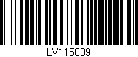 Código de barras (EAN, GTIN, SKU, ISBN): 'LV115889'