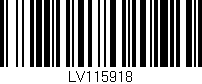 Código de barras (EAN, GTIN, SKU, ISBN): 'LV115918'