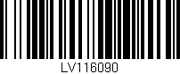 Código de barras (EAN, GTIN, SKU, ISBN): 'LV116090'