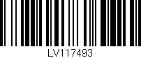 Código de barras (EAN, GTIN, SKU, ISBN): 'LV117493'
