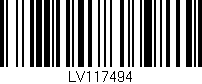 Código de barras (EAN, GTIN, SKU, ISBN): 'LV117494'