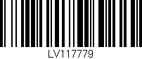 Código de barras (EAN, GTIN, SKU, ISBN): 'LV117779'