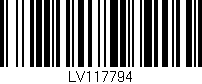 Código de barras (EAN, GTIN, SKU, ISBN): 'LV117794'