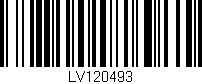 Código de barras (EAN, GTIN, SKU, ISBN): 'LV120493'
