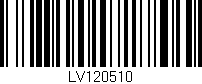 Código de barras (EAN, GTIN, SKU, ISBN): 'LV120510'